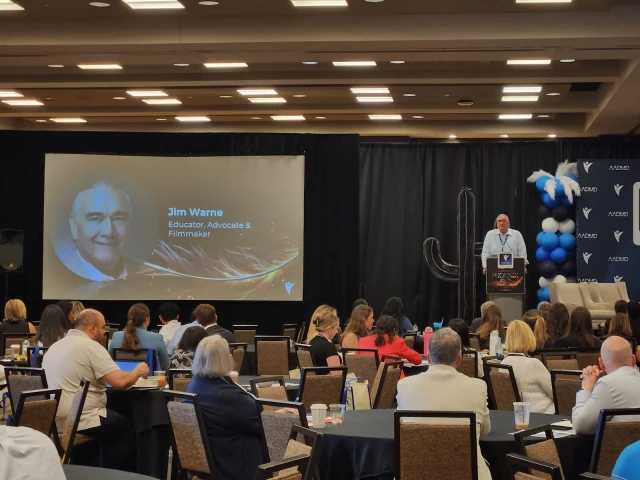 Jim Warne presenting at the AADMD One Voice Conference.