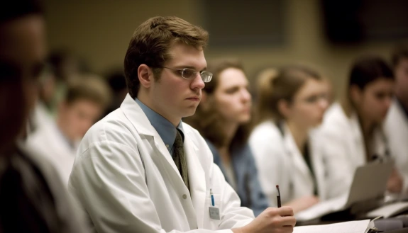 a group of young people studying healthcare and medicine