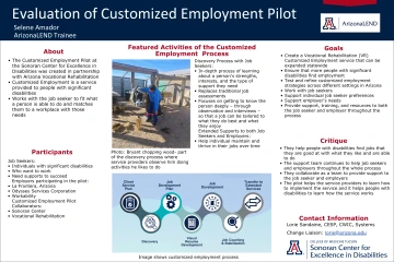 Selene Amador Research for Customized Employment Project